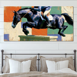 Galloping Through Fields of Color - NicheCanvas
