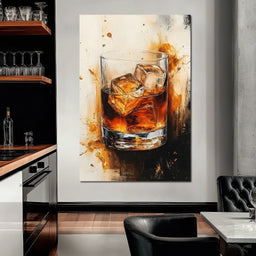 Whiskey Drink Elegance  - NicheCanvas