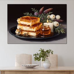 Golden Honeycombs - NicheCanvas