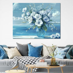 Azure Blossoms - TooplesArt - NicheCanvas