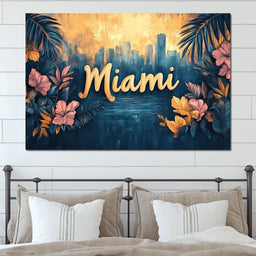 Tropical Oasis Miami Dreams - NicheCanvas
