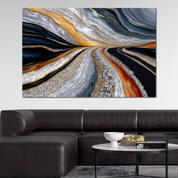 Agate Currents With Diamond Seams - TooplesArt - NicheCanvas