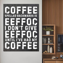 Morning Fuel Bold Typo Humor - NicheCanvas