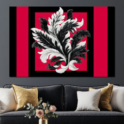 Baroque Leaf Flourish Fusion - NicheCanvas