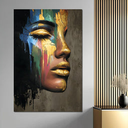 Golden Silhouette Awakening - NicheCanvas