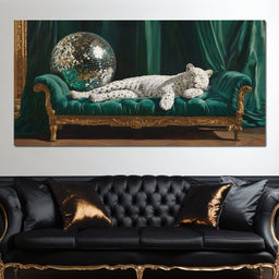 Opulent Disco Dream Leopard - NicheCanvas