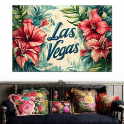 Hibiscus Oasis in Vegas - NicheCanvas