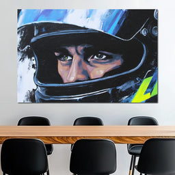 Racing Driver Intense Focus - NicheCanvas