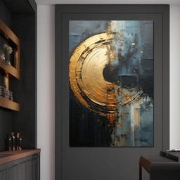 Abyssal Echoes in Gold - Tanni Cylon - NicheCanvas