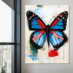 Vibrant Ascent of the Painted Wing - NicheCanvas