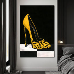 Midnight Stride On Checkerboard Ground - NicheCanvas