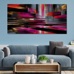 Vibrant Rhythms of Reflection - NicheCanvas