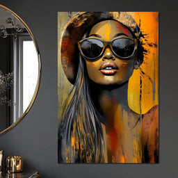 Golden Glamour Radiance - NicheCanvas