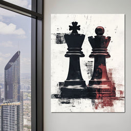 Chess Kings Encounter Majesty - NicheCanvas