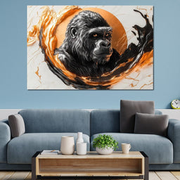 Majestic Primate Reflection - NicheCanvas