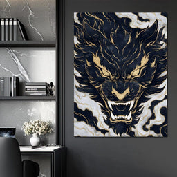 Golden Tempest Tiger Roar - NicheCanvas