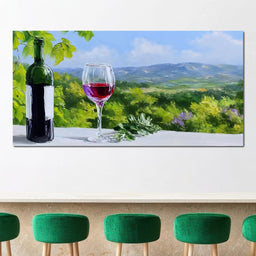 Sunlit Vineyard Elegance - NicheCanvas