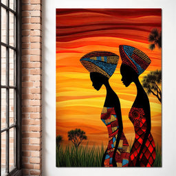 Sisters of the Savannah - TooplesArt - NicheCanvas