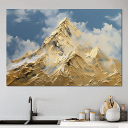 Golden Summit Rising Light - NicheCanvas