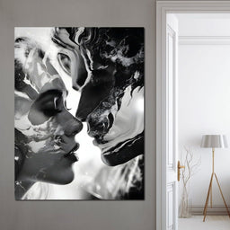 Luminous Liquid Kisses - NicheCanvas