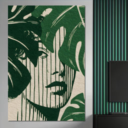 Botanical Shadow Portrait - NicheCanvas
