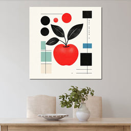 Geometric Apple - NicheCanvas