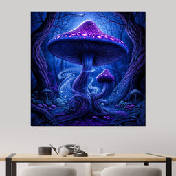 Neon Fungi Fantasy - TooplesArt - NicheCanvas