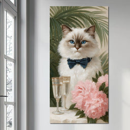 Regal Feline Soiree Symphony - NicheCanvas