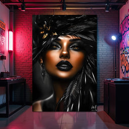 Golden Elegance in Shadows - NicheCanvas