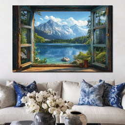 Alpine Serenity Vista - NicheCanvas