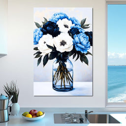 Floral Symphony in Glass - NicheCanvas