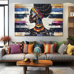 African Elegance in Ochre Gold - Sakeem Gibbs - NicheCanvas