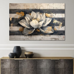Harmony Golden Lotus - NicheCanvas