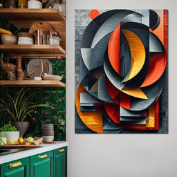 Colorful Modern Art 038 - Johanjjf - NicheCanvas