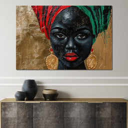 Nubian Grace in Gold Essence - Sakeem Gibbs - NicheCanvas
