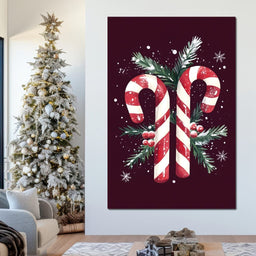 Candy Cane Christmas Treat - NicheCanvas