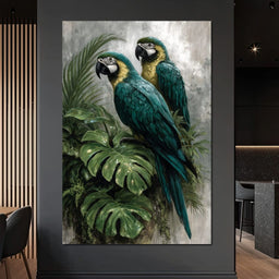 Emerald Jungle Guardians - NicheCanvas