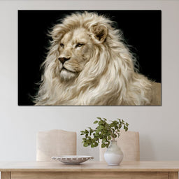 Noble Lion Mane of the Silent Plains - NicheCanvas