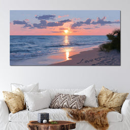 Ocean Dawn Romantic Skies - NicheCanvas