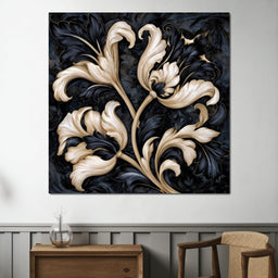 Ivory Baroque Bloom - TooplesArt - NicheCanvas