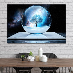Celestial Reflection Sphere Tree - NicheCanvas