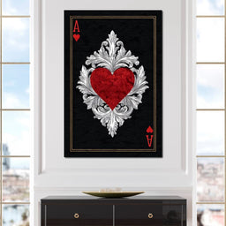 Regal Heart Ace Emblem - NicheCanvas