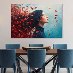 Autumn Breeze Embrace - NicheCanvas