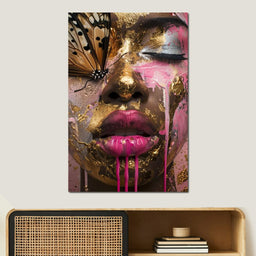 Golden Monarch Radiance - NicheCanvas