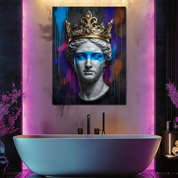 Crowned in Neon - NicheCanvas