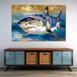 Gilded Great White Hunter - NicheCanvas