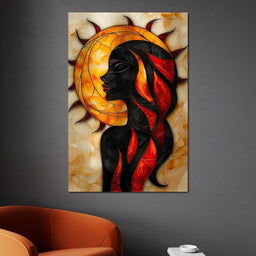 Solar Siren of the Flames - NicheCanvas