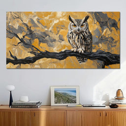 Majestic Owl Essence of Autumn - NicheCanvas