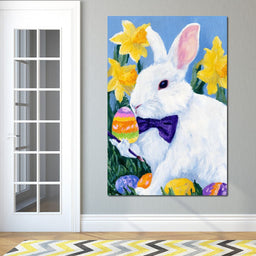 Easter Bunny Egg Painter - NicheCanvas