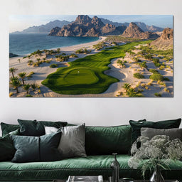 Serenity Greens by the Sea - NicheCanvas